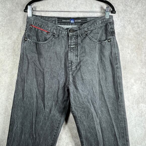 Vintage Marithe Francois Girbaud Jeans Men 32 Black Denim Baggy Straight Leg Y2K - Picture 2 of 10